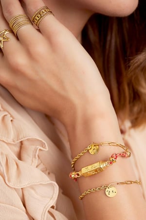 Bracelet amour Bleu Polyester h5 Image2
